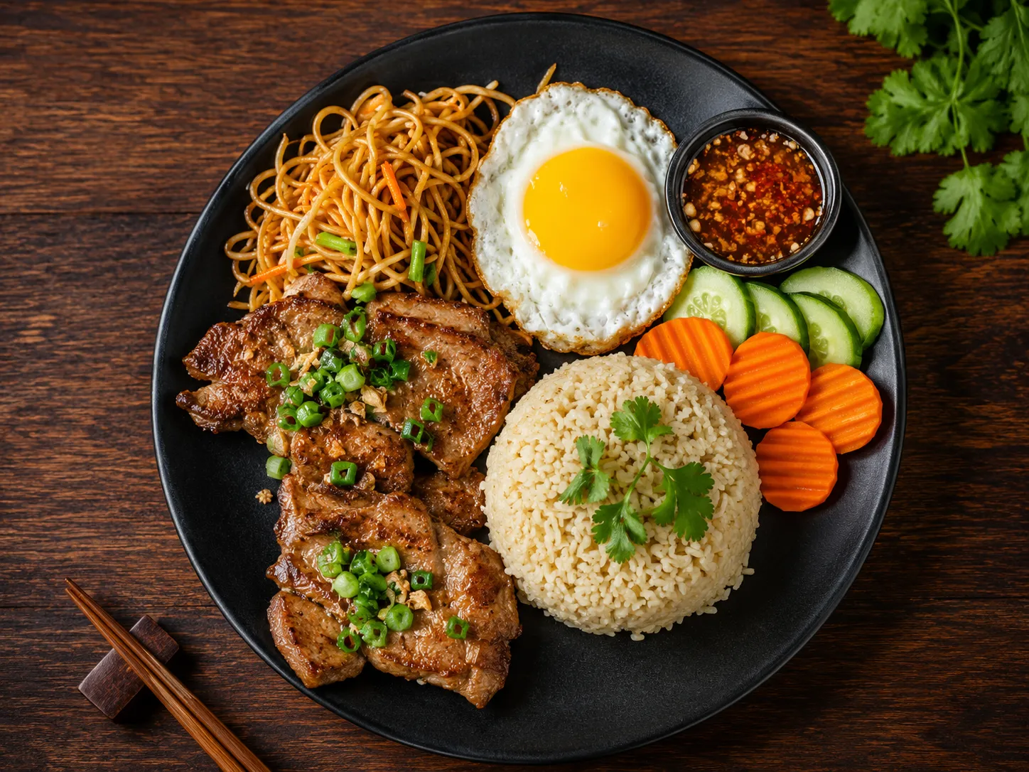 Vietnamese lunch special combo at Dak Land Restaurant in Warman, SK